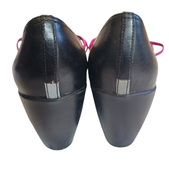 Merrell Mary Jane Evera Womens Size 9.5 Shoes Black Leather Pink Straps Heels - Picture 9 of 11